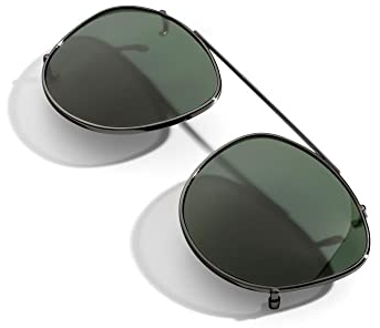 HYPREADER Clip solare adatta per il nostro modello di occhiali Aries, 100% protezione UV, polarizzanti e super leggere, verde, Verde