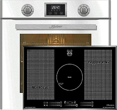 Kaiser Set four EH 6326 W+KCT 777 FI La Perle, Four électrique à encastrer, Autonome, 79L, 10 fonctions+plaque de cuisson à induction 77 cm, Cuisinière encastrable, verre noir à facettes