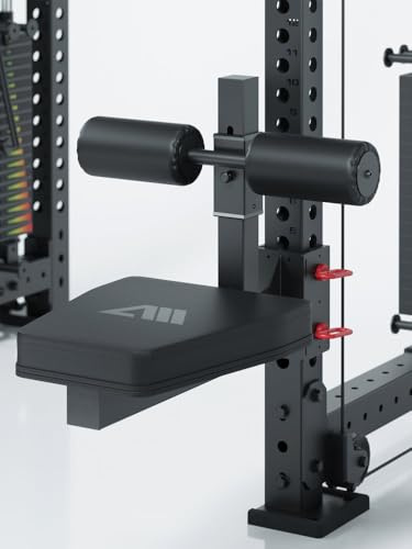 ATLETICA R8 latsdragstol med knäblockerare uppgradering från kabeldragning till fullvärdig latsdrag | Individuell justerbar höjd för full latsstretch