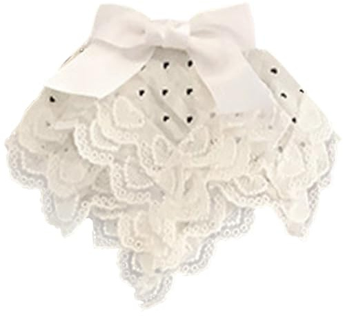 Pinza plana para el pelo, pañuelo para la cabeza de encaje, balletcore, clip elegante con lazo para el pelo