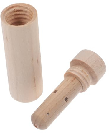 Veemoon Wood Aromatherapy Essential Oil Nose Stick with Wick Refillable Scent Inhaling Tube Maple Wood Fragrance Stick Portable for Aromatherapy and Relaxation Use