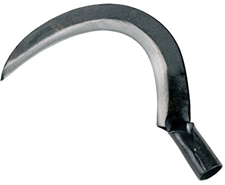 AUSONIA - 33282 GUADANAS CON MANGO DE HIERRO DE TUBO Y CON HOJA FORJADA EN ACERO AFILADO MANUALMENTE A CINTA DE 750 GR