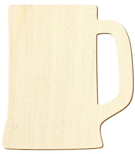 Chope de mesure en bois V1 – Décoration bricolage 3-50 cm, lot de 100 pièces, hauteur : 4 cm