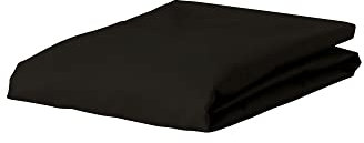 ESSENZA Spannbettlaken The Perfect Organic Jersey Schwarz, 180-200 x 200-220 cm - 95% Bio-Baumwolle Perkal (GOTS), 5% Elasthan - Uni