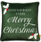 furn. Merry Christmas Kissen, Polyester, gefüllt, Grün