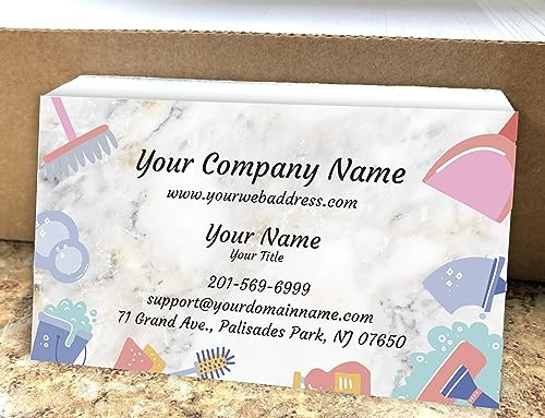 IMPACTONLINEPRINTING, Business Cards 100pcs - Thick Smooth16Pt Paper(350gsm), Cleaning-2
