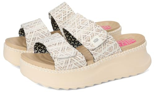 Sandalias para Mujer HEYDUDE Delray Slide Surf Baja 43210 de la Talla 40 en Color Tan_Multi
