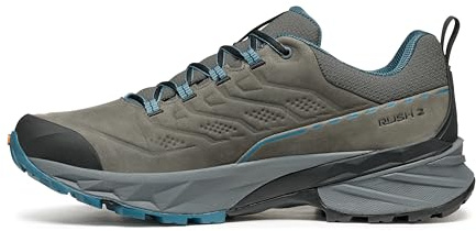 SCARPA Rush 2 Pro GTX - Scarpe da trekking impermeabili da uomo in Gore-Tex, Titanio/Oceano, 9-9.5