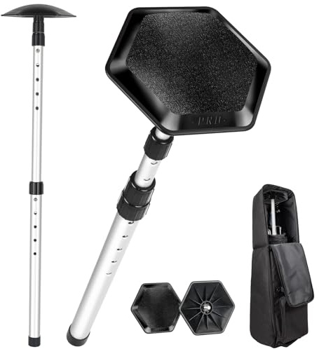 HUIJUTCHEN Golf Travel Bag Support Rod, Sturdy Aluminum Alloy Support System Adjustable Telescopic Pole with Anti-Impact Cover for Golf Club Bag Protection Stiff Arm Golf Bag Accessories