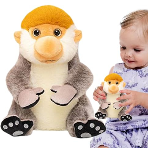 Generisch Stoffaffe - Kuscheltier AFFE Spielzeug - Realistische Weiche Kuscheltiere Zum Sammeln Und Kuscheln, Deko Für Schlafzimmer Und Wohnzimmer