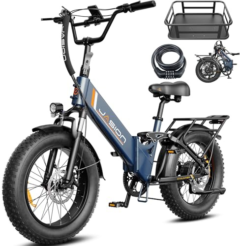 Jasion X Hunter ST 20 Electric Bike for Adults,Peak 1400W Motor,30MPH Max Speed Foldable Ebike,71 Miles Range Folding E Bicycles,624WH Battery,Hydraulic Disc Brakes,UL 2849 Certified