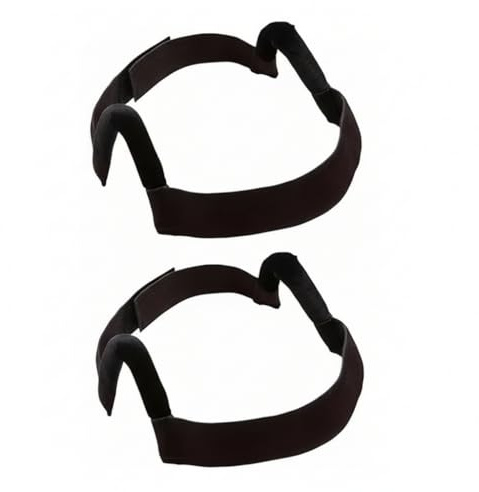 2-piece set of black lace forehead and ear anti slip wig straps - elastic trimming free headband, suitable for front lace wigs, comfortable and painless design