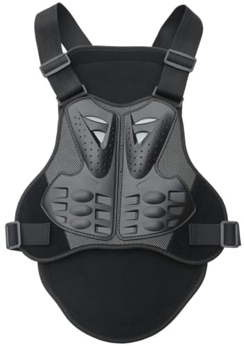 Glixoft Skyddsväst för bröst, rygg och ryggrad, perfekt för sport, motorcykel, cykling, skidåkning och ridning. Fallskydd för sport, cykling, skidåkning och ridning.