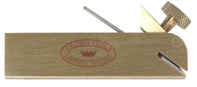 Crown Tools MPBN Miniature Rosewood & Brass Bullnose Plane