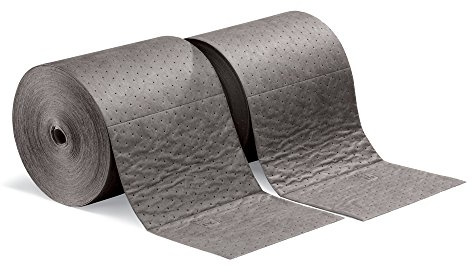 PIG Absorbent Mat Roll | 15 x 150' Mediumweight Mat Rolls | 2 Oil Absorbent Rolls | Absorbs up to 16 Gallons per Roll | MAT2009