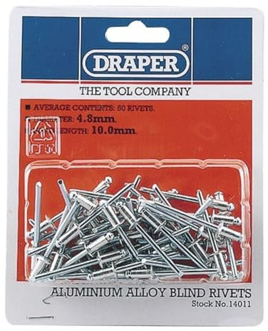 Draper 14011-Rivetto, 4,8 x 10 mm (Per 50)