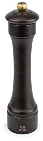 Peugeot - Hostellerie Manual Pepper Mill - Adjustable Grinder - Beechwood, Chocolate, 22 cm
