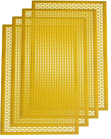8 Frame Plastic Beekeeping Queen Excluder to Keep Queen Separate from Honey Boxes in a Bee Hive - 4 Pack
