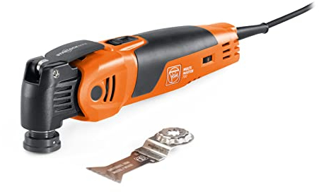 FEIN Multimaster MM 700 Max Basic, Multifunktionswerkzeug mit Bi-Metall-Sägeblatt für Holz, Metall und Kunststoff, FEIN-Motor mit 450 W, Antivibrationssystem, StarlockMax-Aufnahme, Schnellspannsystem