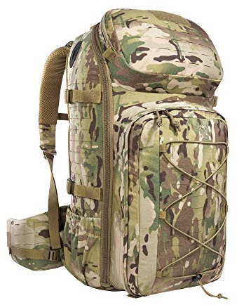 Tasmanian Tiger TT Modular Trooper Pack 55 Liter, Wander-Rucksack, Molle-kompatibler Militär-Rucksack Herren für Outdoor, Einsatz, Bushcraft, Trekking (Multicam)