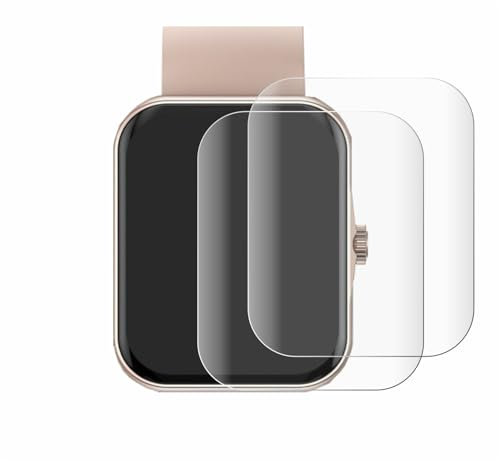 BROTECT 2 Stück Full-Cover Schutzfolie für Mutoy Smartwatch 1.83 Full-Screen Displayschutz-Folie [3D Curved, Anti-Fingerprint, Kristall-Klar]
