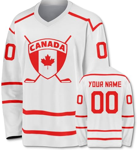 Generic Personalisierte Hockey Trikots Druck- und Färbestickerei Sport Geschenke Personalisierte Namen Nummer für Herren Damen Junge