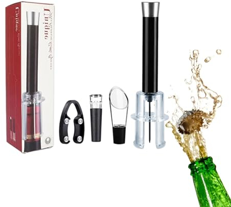 Wino The Go Wine Ouvre-bouteille avec pompe à air Algal-Bloom Wino The Go Wine Opening, pompe décapsuleur pour accessoires de vin