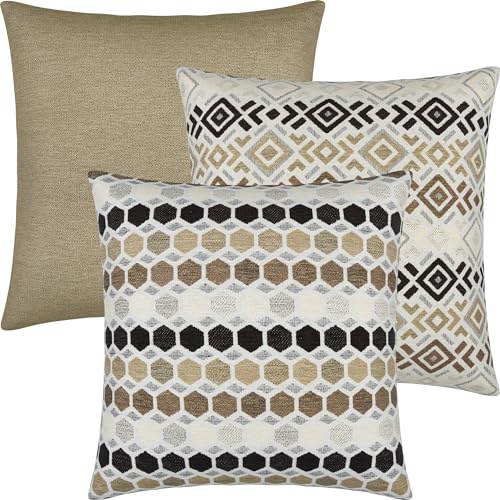 Erwin Müller Kissenhülle 3er-Pack beige Größe 50x50 cm