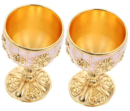 Alipis Calice Gothique Tasse Pour Vin 4 Pièces Verre à Vin Européen Tasses à Médiévales Gobelet à Médiéval Gobelets à Rouge Élégants à Cocktail Verres à Sherry Gobelet à à