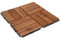 1m² Holzfliesen Terrassenfliesen Holz Fliesen Mosaik 30x30 cm - 11 STK Balkonfliesen wetterfest aus Akazienholz mit Klicksystem für Terrasse Balkon Stecksystem