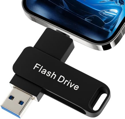 Poxfun USB C Stick 512GB OTG USB Stick 3.0 Metall USB-C Stick Dual 2-in-1 Speicherstick Portable Typ-C &Typ-A für Smart Phone/Laptop/PC/Android-Handy-Serie