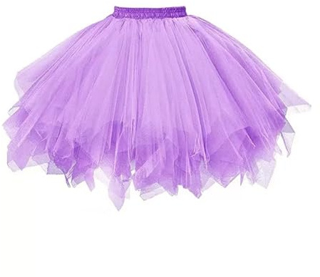 DTOHMOM Damen Tutu Klassisch Rock, Ballett Tüllrock Petticoat Unterrock, Kurzkleid Tütü Röcke, 50er Vintage Ballet Elastisch Tanzrock Tanzkleid Ballkleid Kurz Retro Party