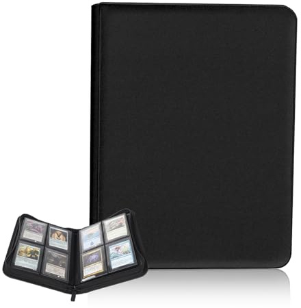 Toploader - Album di carte da collezione per 160 carte, 4 scomparti, con custodie per 3 x 4 Toploader, Trading Card Binder per Magic, YuGiOh, MTG e TCG