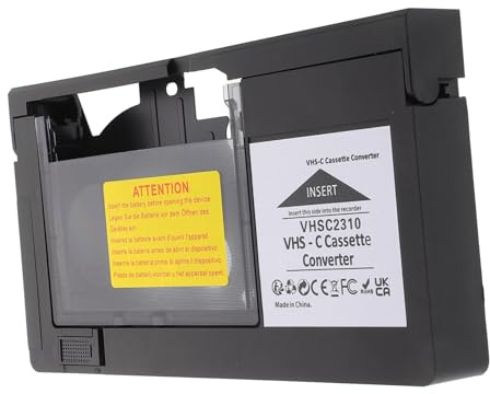 LABRIMP Adaptateur pour Caméscopes Convertisseur VHS-c Lecteur De Cassettes Outil De Conversion Numérique Accessoires De Lecture Vidéo