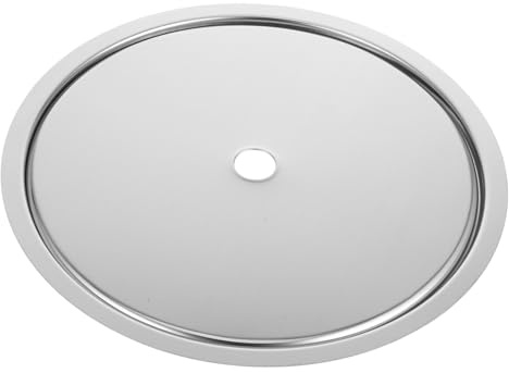 Cabilock Adaptador de Placa para Cocina de Inducción con Anillo Hundido y Tapa de Acero Inoxidable Compatible con Cocinas de Inducción para Mesas de Hot Pot Diseño Práctico y Fácil