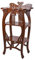 Vintage Konsole aus Mahagoni Holz Floraler Jugendstil Regal 44cm Braun mar014 Palazzo Exklusiv