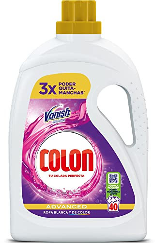 Colon Vanish Powergel - Detergente para lavadora con quitamanchas, adecuado para ropa blanca, formato gel - 60 dosis