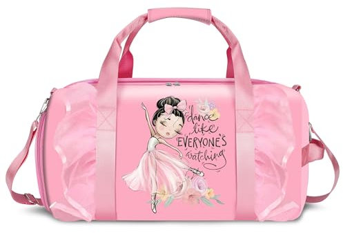 Sporttasche Kinder, Kindersporttasche Reisetasche mit Schuhfach Nassfach Schwimmtasche Weekender Trainingstasche Tasche für Gym Fitness Urlaub Übernachtung