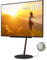 WALL A2 Large Type | Japanischer Rollender, Verschiebbarer und Freistehender 45-80 Zoll Universal Großbild TV-Ständer mit verdeckten Rollen | Walnuss