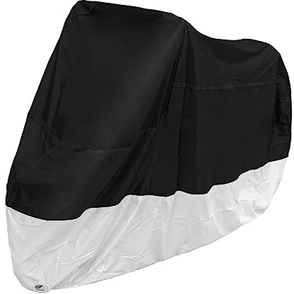 KYhats Personnalisation Moto Scooter Housse Intérieur Extérieur Protection, pour Yamaha FJR1300 FJR 1300 Anti-Poussière UV Etanche avec Trou Verrouillage Antivol