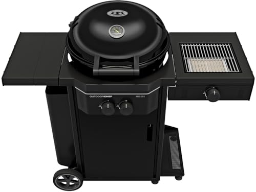 OUTDOORCHEF Gas Kugelgrill Station Davos 570 G Pro BZ mit Blazing Zone und 11 kg Gasflaschen-Kit