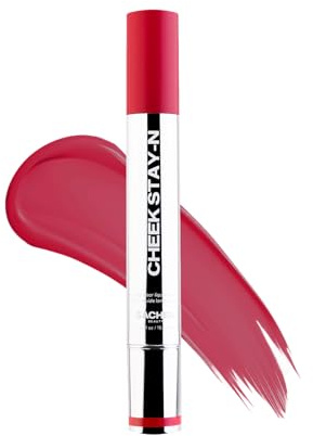 Sacheu Cheek STAY-N Liquid Blush for Cheeks — High Pigment, Buildable, Lightweight Cream Blush for Dewy & Radiant Flushed Cheeks — Long-lasting & Cruelty Free, I'm Flirty