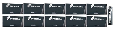 100X Duracell Procell AAA Mini Stilo (10 Blister Da 10 Batterie) 100 Pile (LR03/MINI STILO/MICRO)