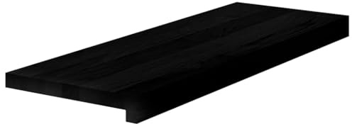 SKTQYQO Lot de 20 marches Marron-noir 70 x 25 x 2 cm Bois massif chêne