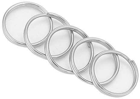 HUSHUI Nyckelringar i Rostfritt Stål med Säkra Delade Ringar, Idealiska för Utomhusäventyr 10 St 22 Mm Tålig Korrosionsskyddande Nyckelhållare
