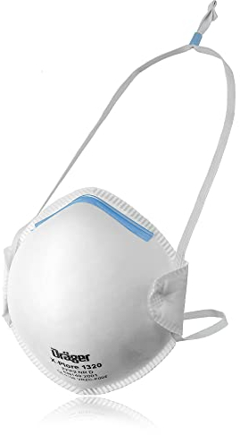 Dräger X-plore 1320 FFP2 Masque de protection respiratoire | Protection buccale comme filtre efficace contre les poussières fines et les particules | 20 masques respiratoires en taille universelle