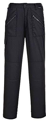 Portwest S687 Pantalon de Travail de Protection pour Femme Action Noir, XL