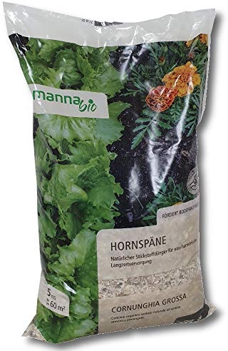 WOOTONG Bio Hornspäne 5 kg Universaldünger für Gemüse, Blumen und Pflanzen