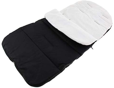 Tubayia Saco de dormir 3 en 1 para cochecito de bebé, saco de invierno, manta para cuna, color blanco