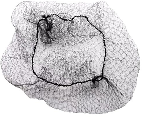 100 redecillas invisibles de 32 pulgadas para moño con borde elástico, redecilla elástica para servicio de alimentos, moño de ballet, dormir